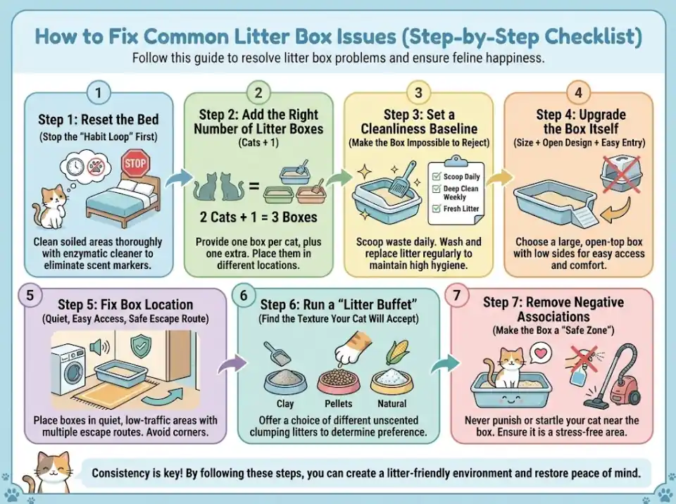How to Fix Common Litter Box Issues
