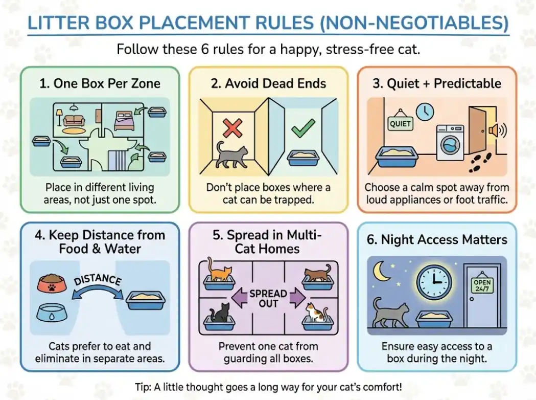 Litter Box Placement Rules