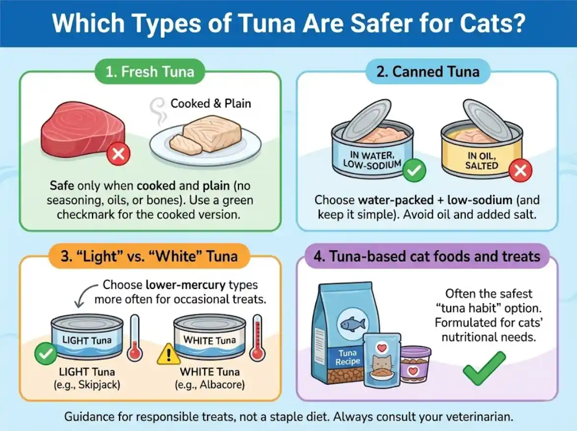 Which Types of Tuna Are Safer for Cats