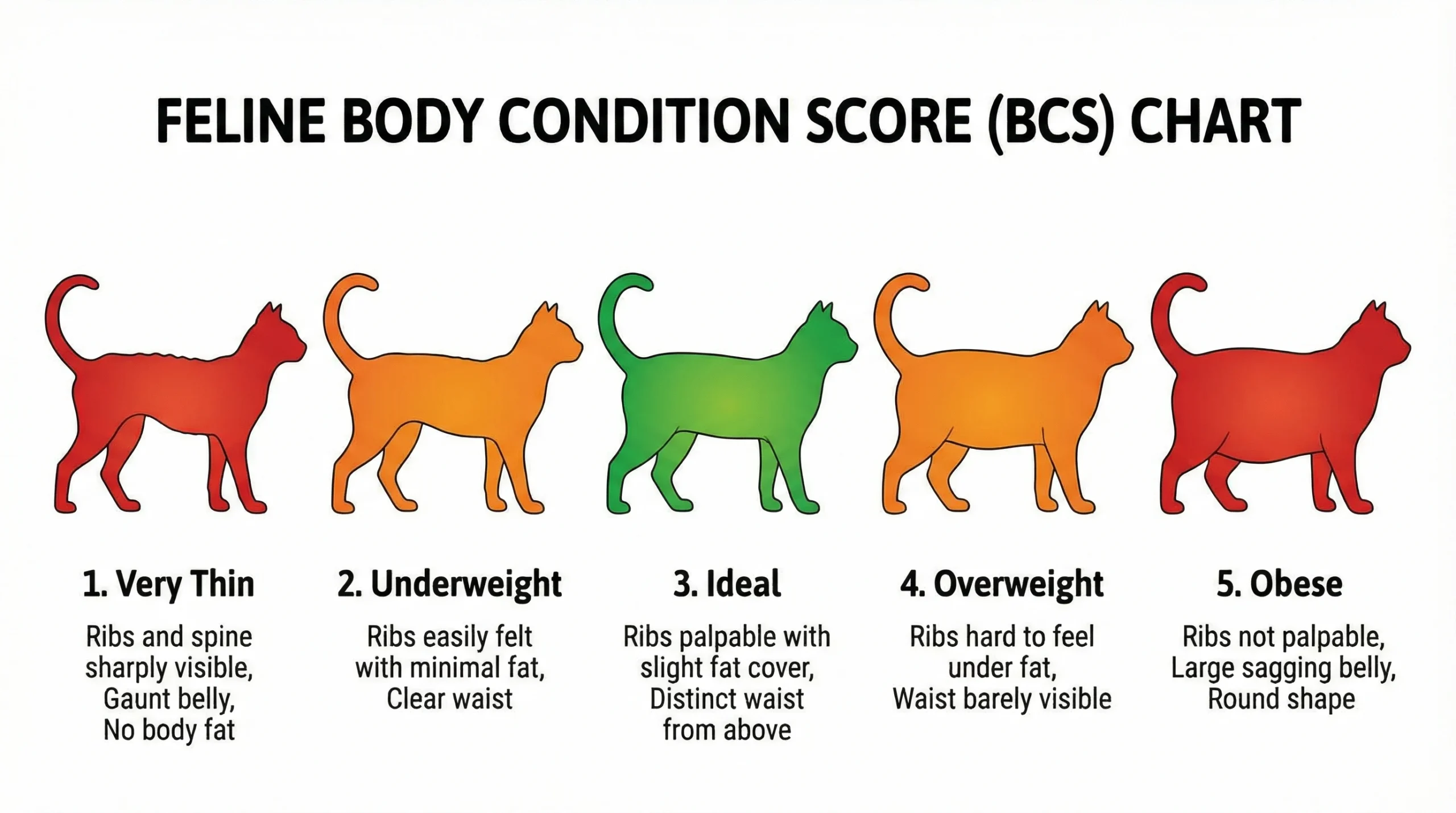 Feline Body Condition Score Chart