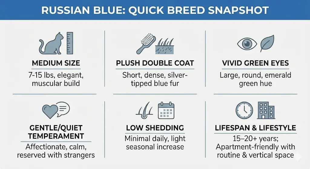 Russian Blue at a glance