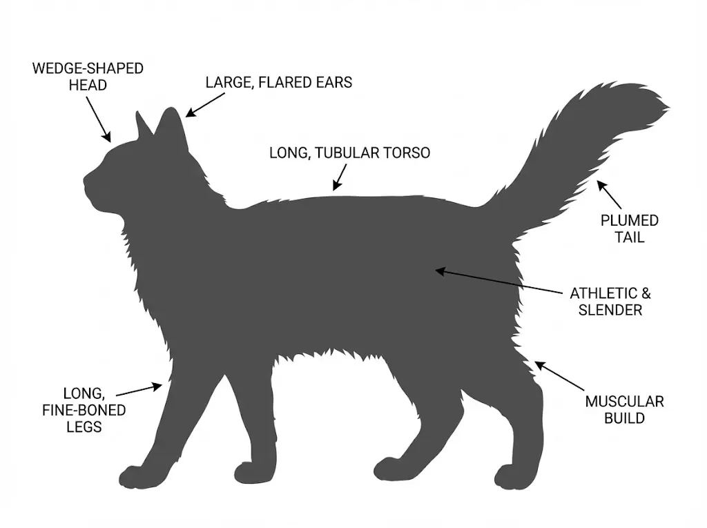 Javanese cat Physical Characteristics