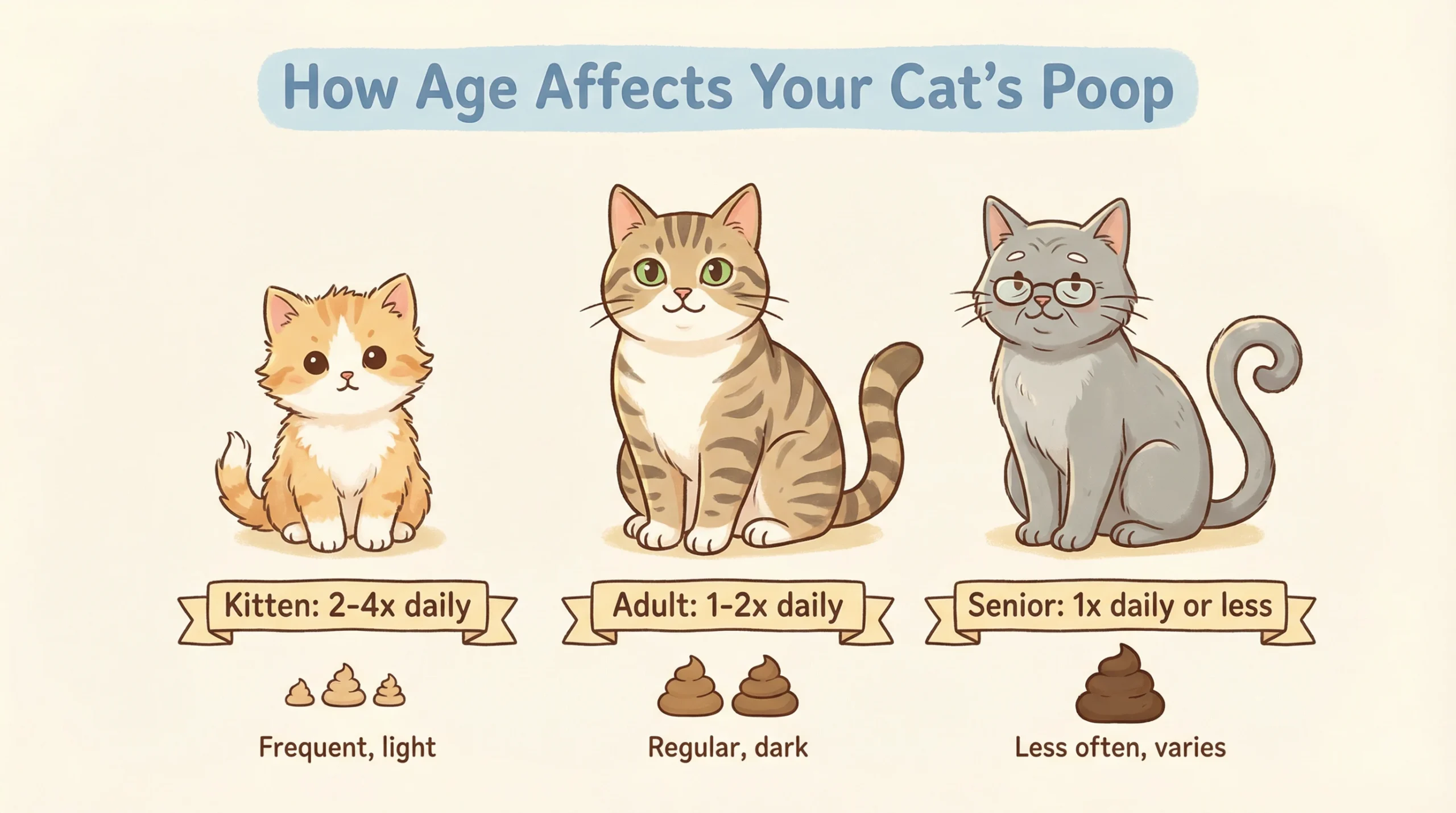 How Age Affects Your Cat's Poop