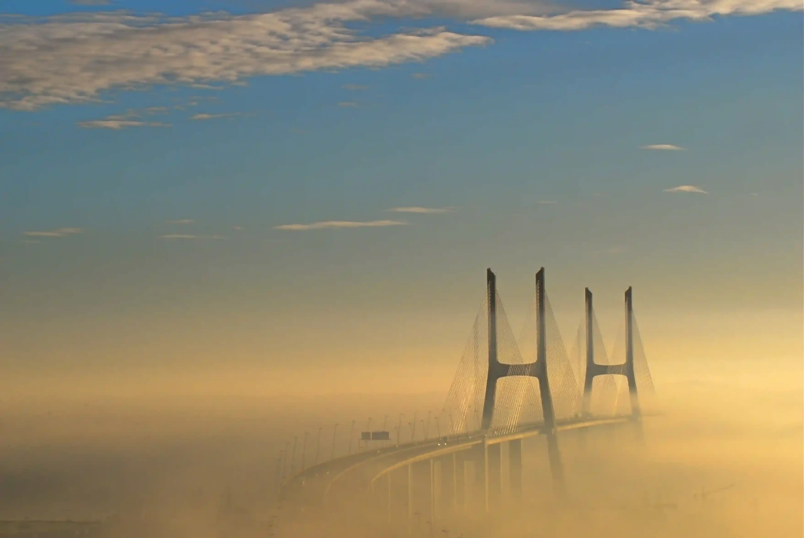 Ponte Vasco da Gama near Parque das Nações, Lisbon